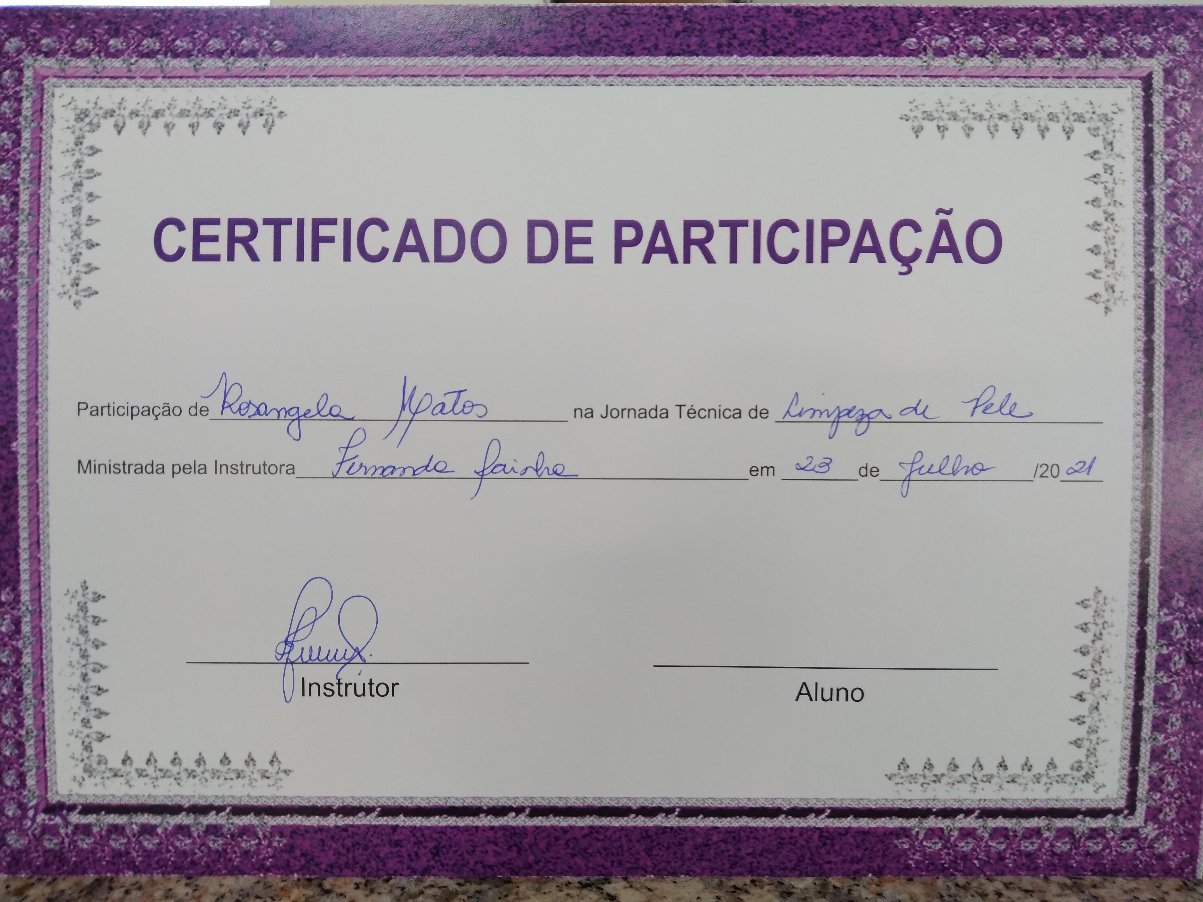 Certificado Profissional