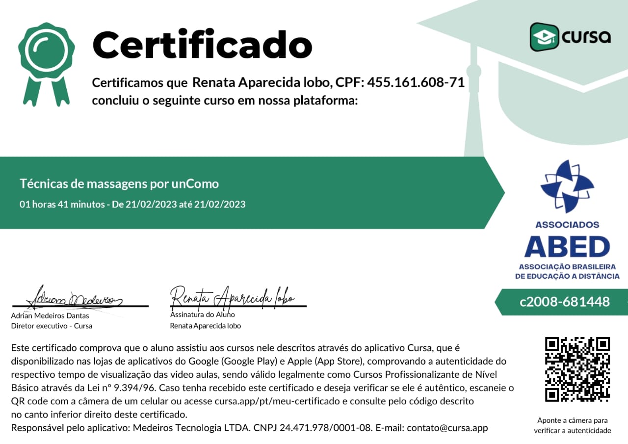 Certificado Profissional