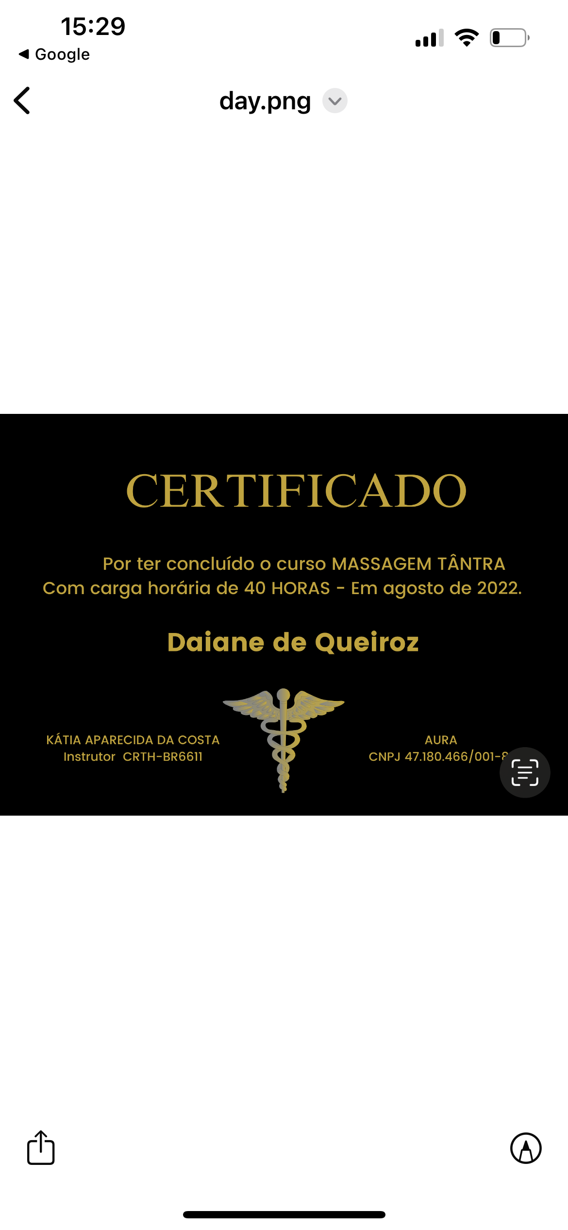 Certificado Profissional