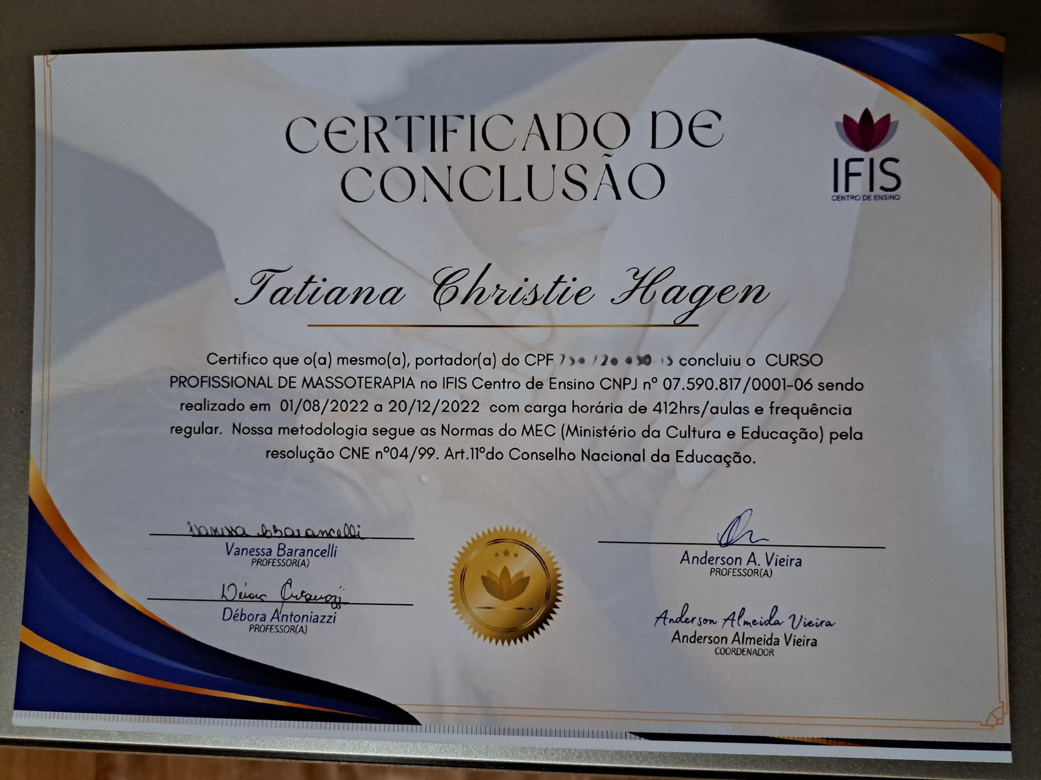 Certificado Profissional