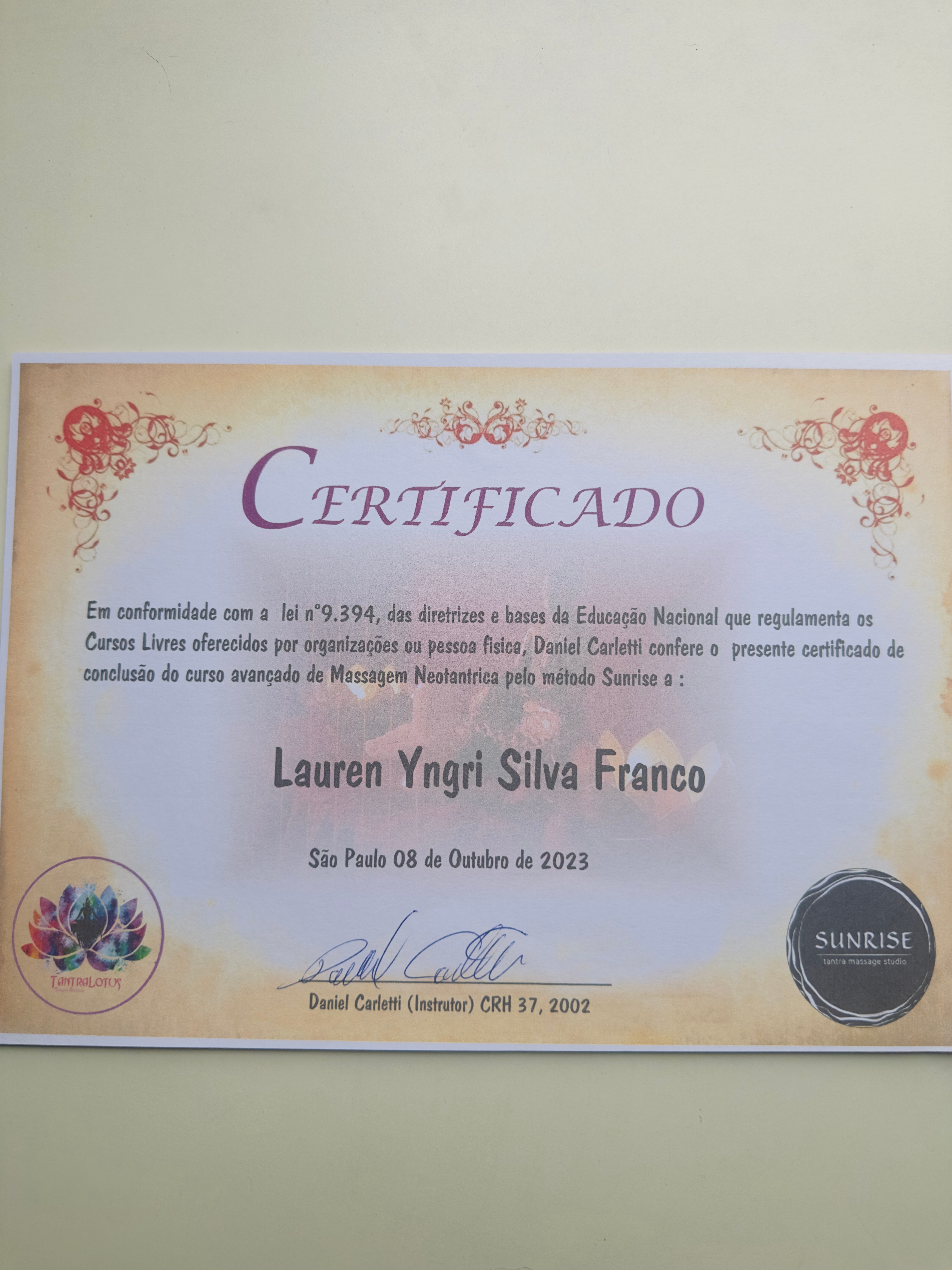 Certificado Profissional