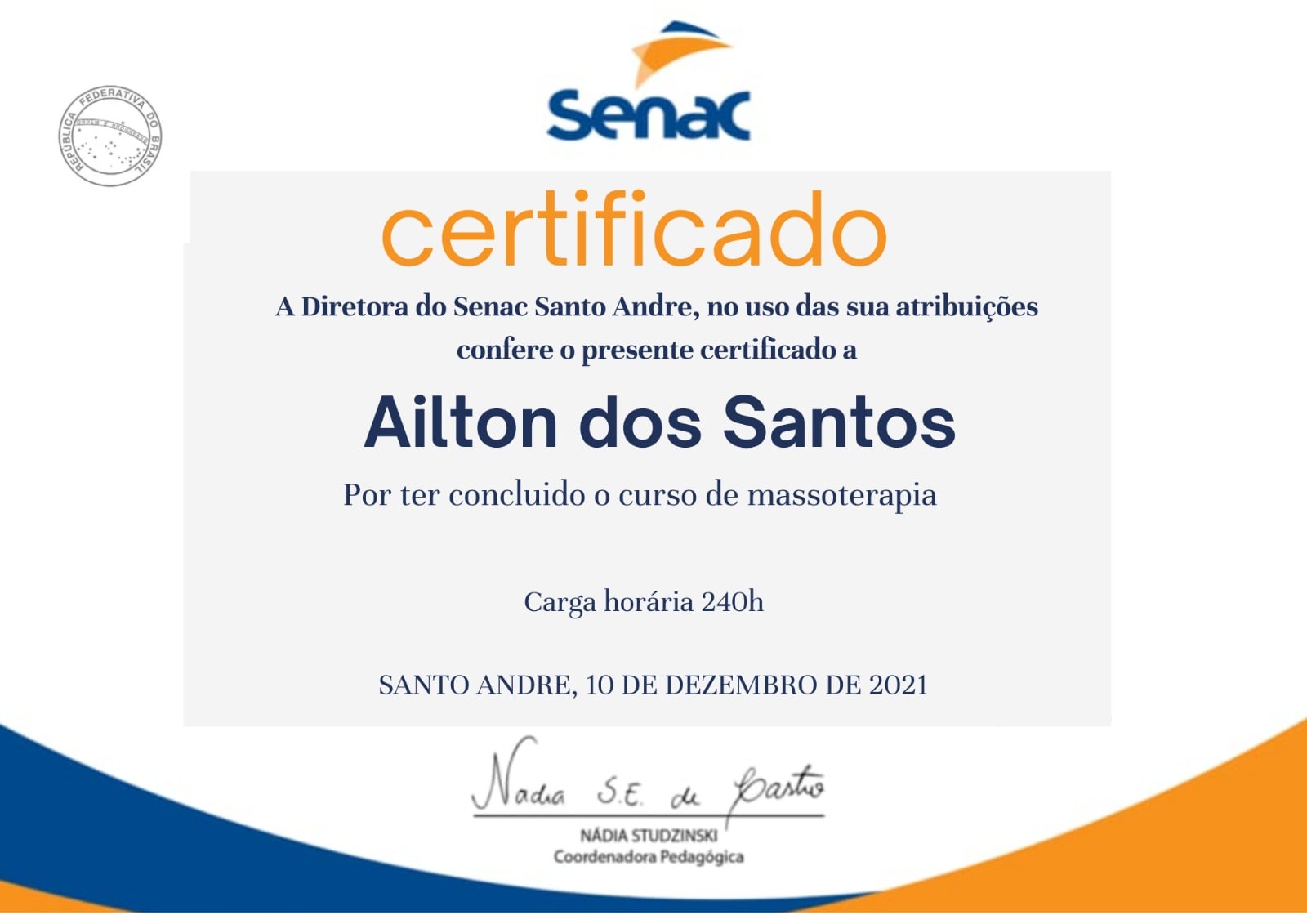 Certificado Profissional