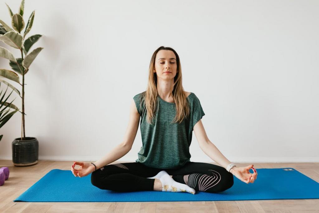 Mulher meditando