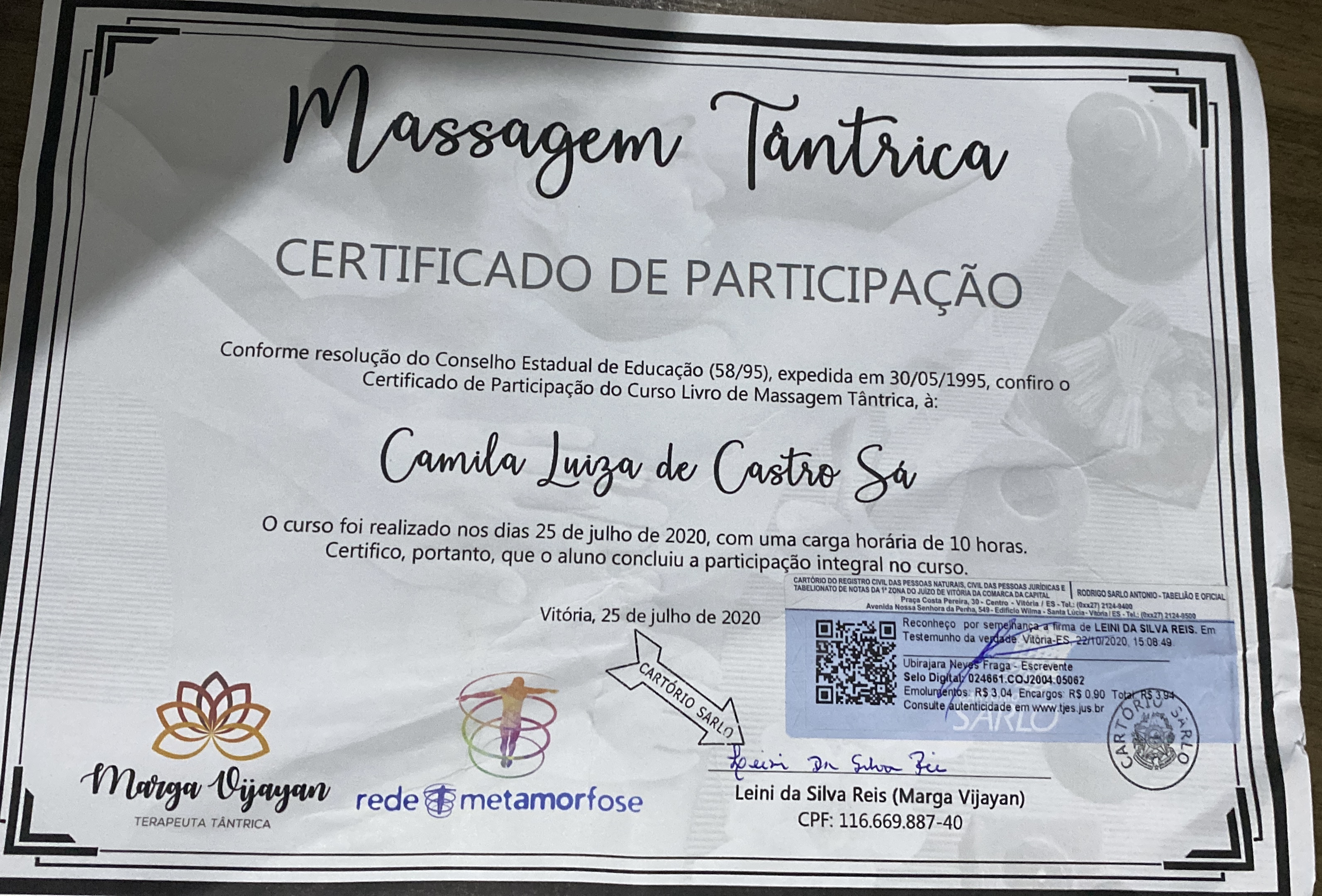 Certificado Profissional