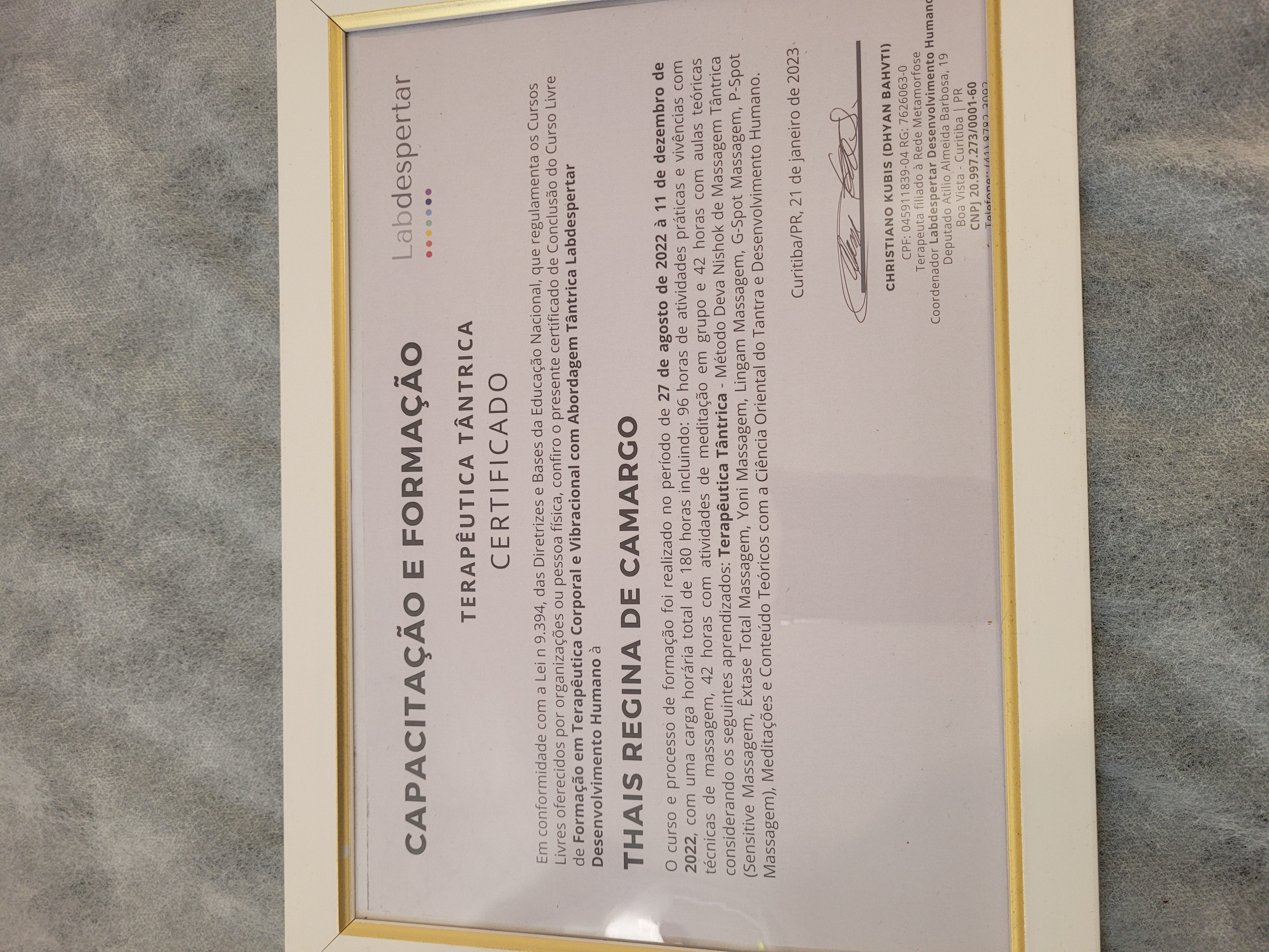 Certificado Profissional