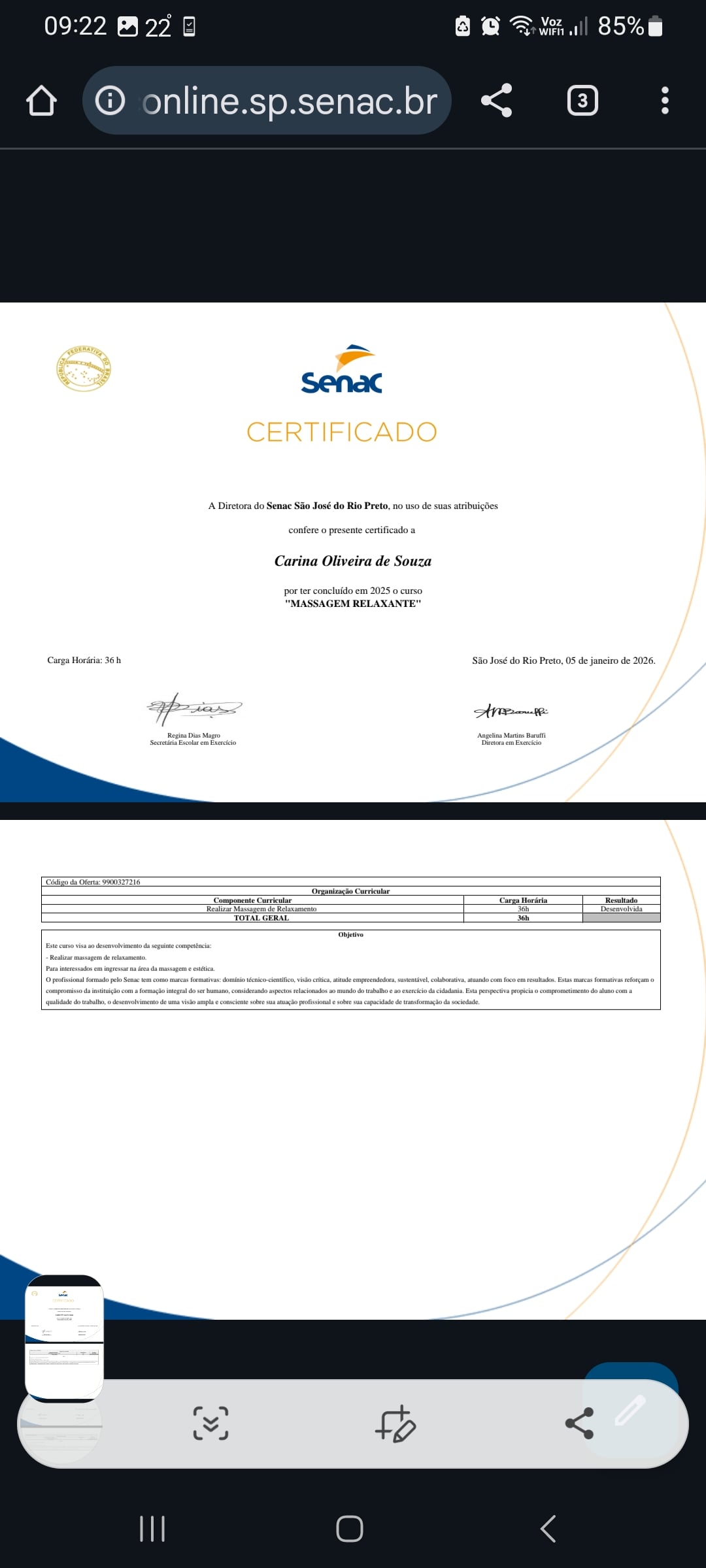Certificado Profissional