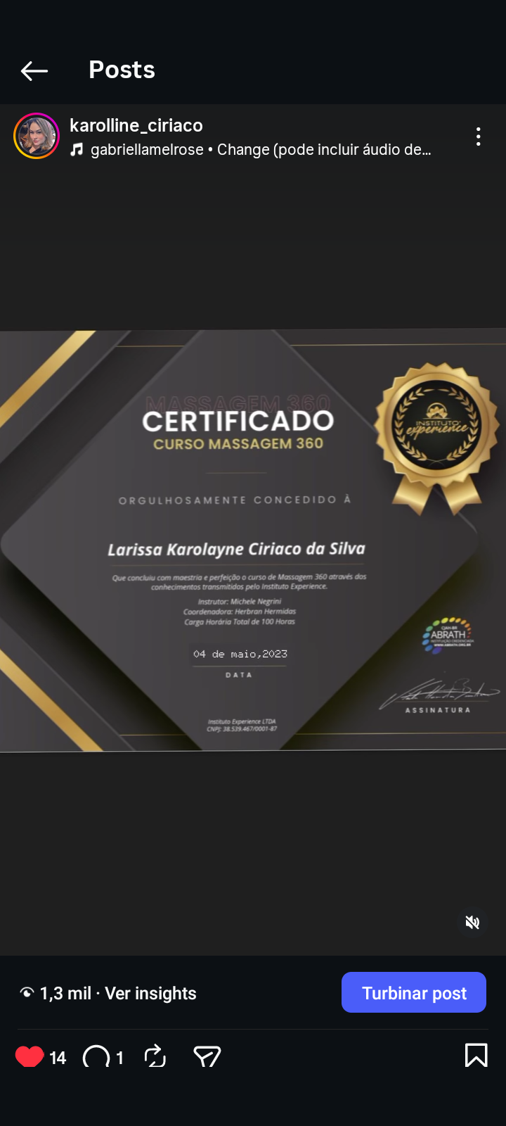 Certificado Profissional