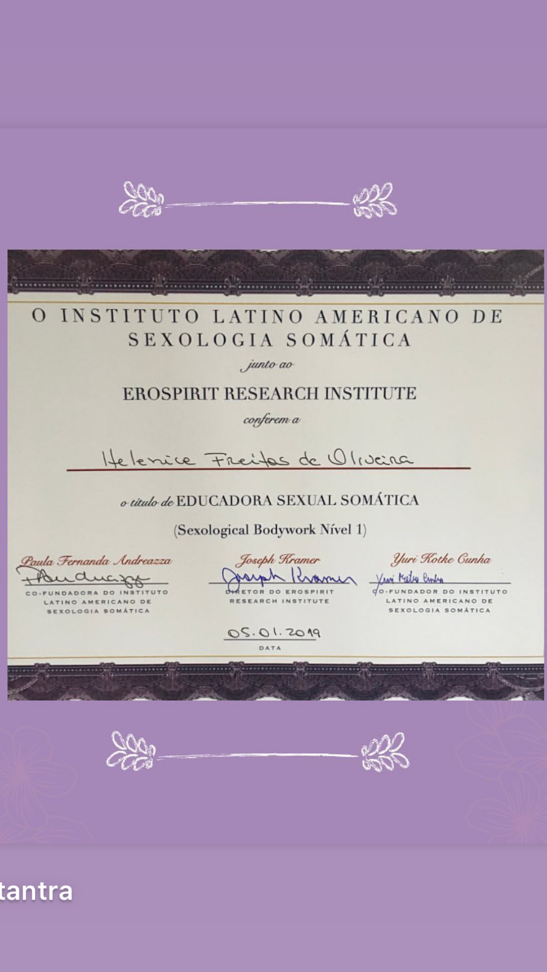 Certificado Profissional