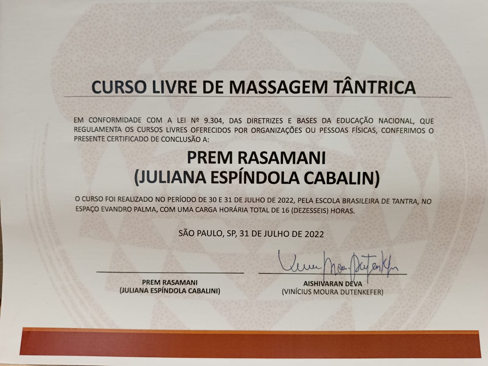Certificado Profissional