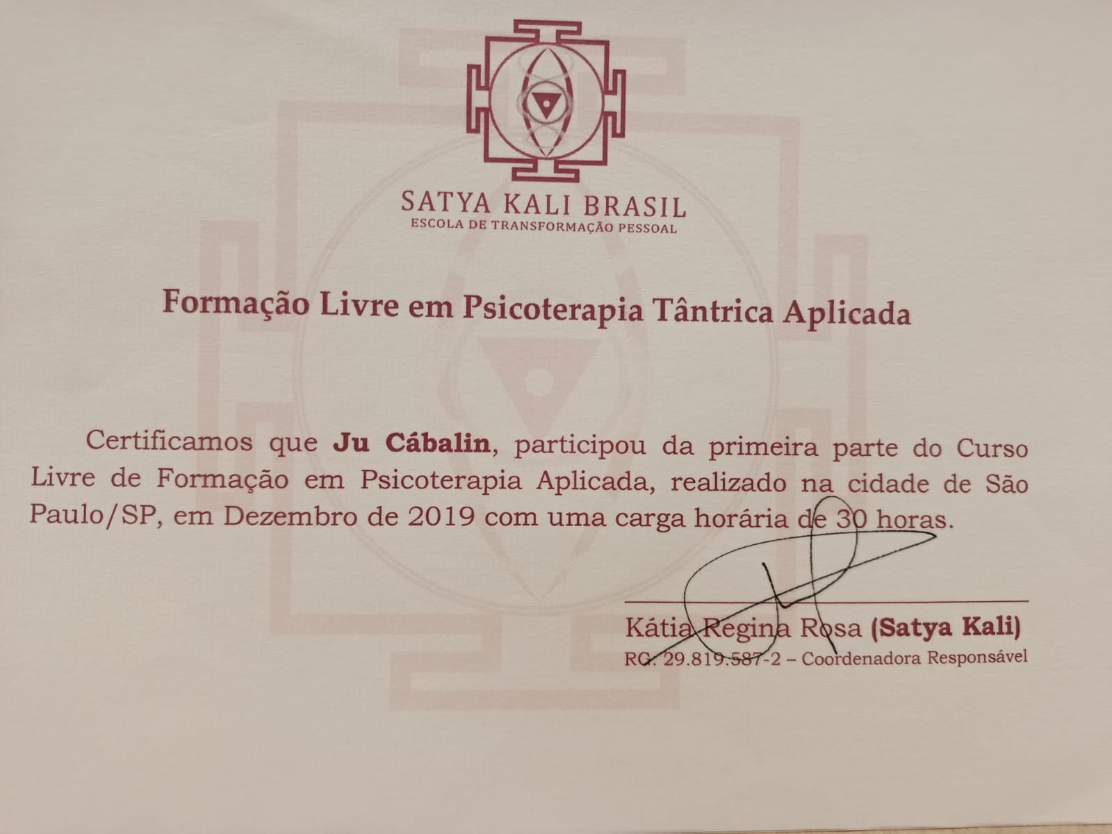 Certificado Profissional