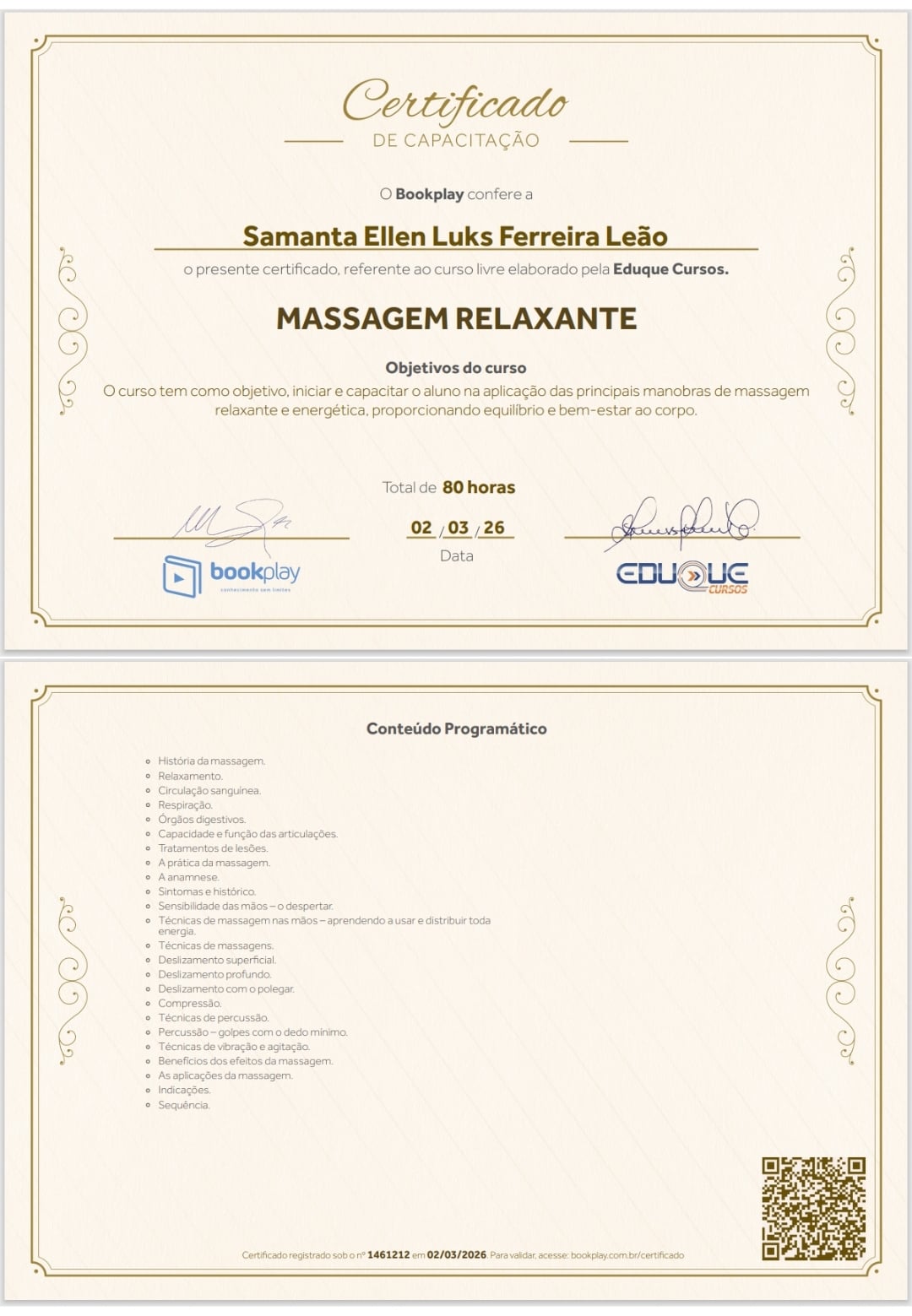 Certificado Profissional