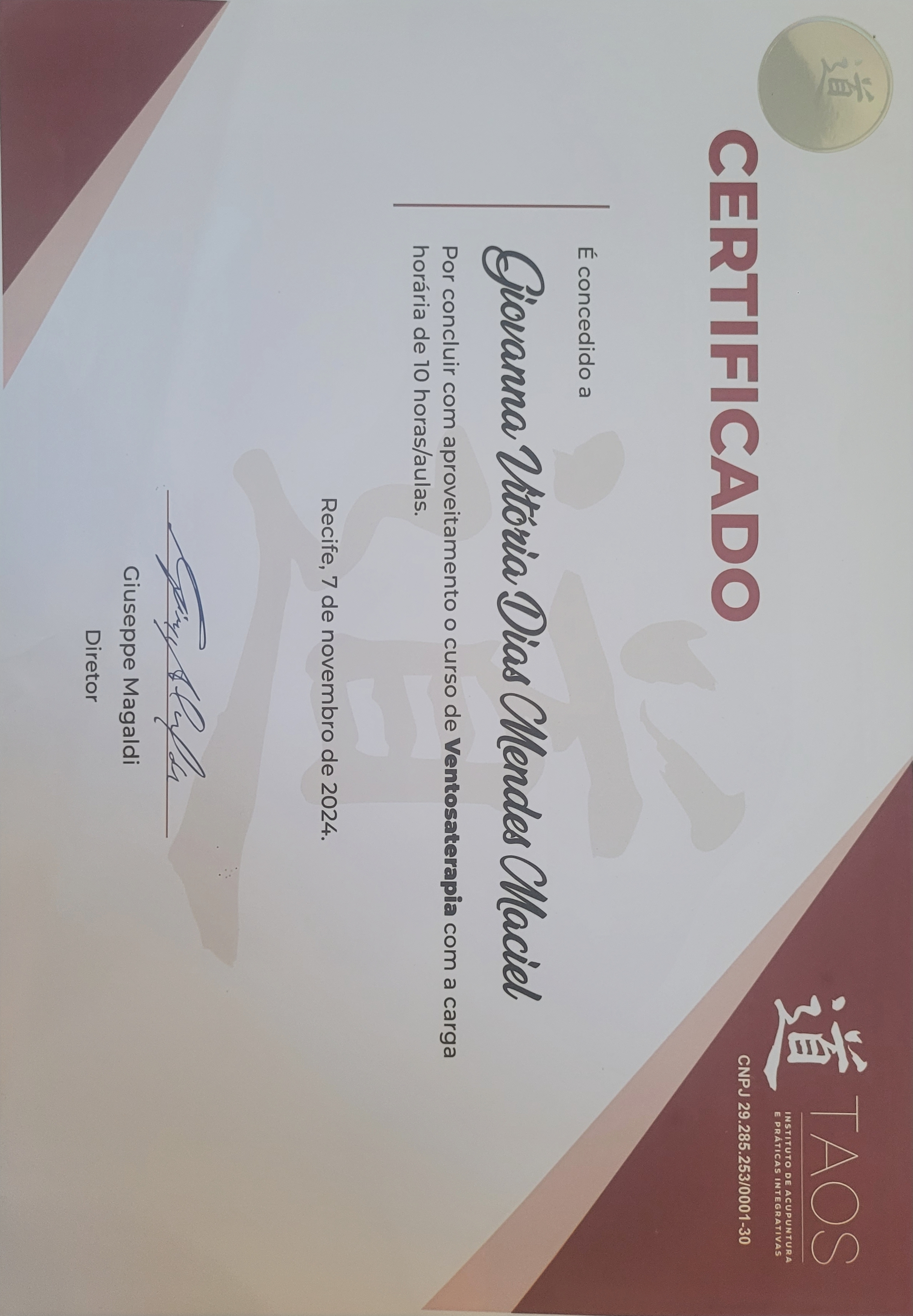 Certificado Profissional