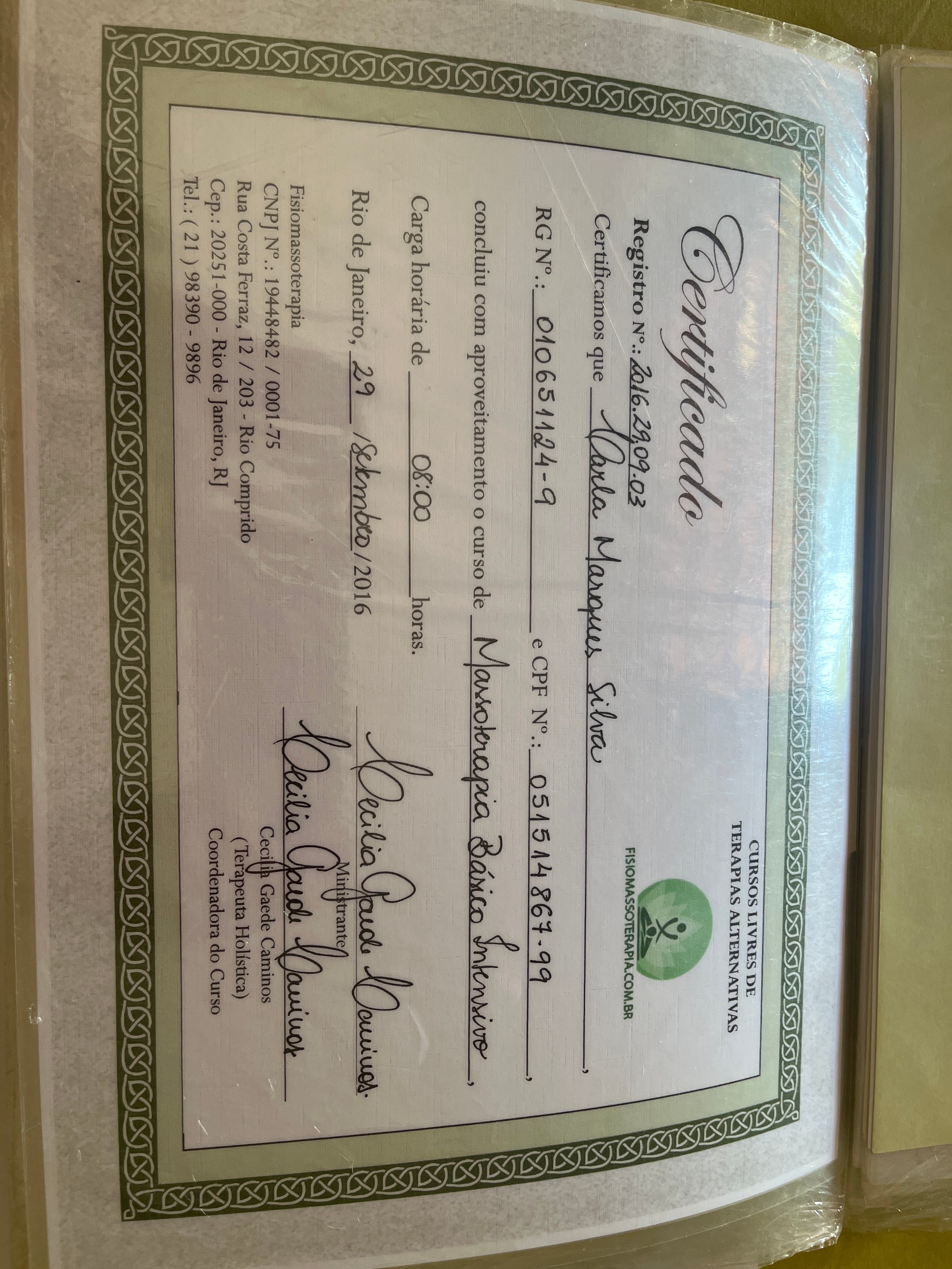 Certificado Profissional