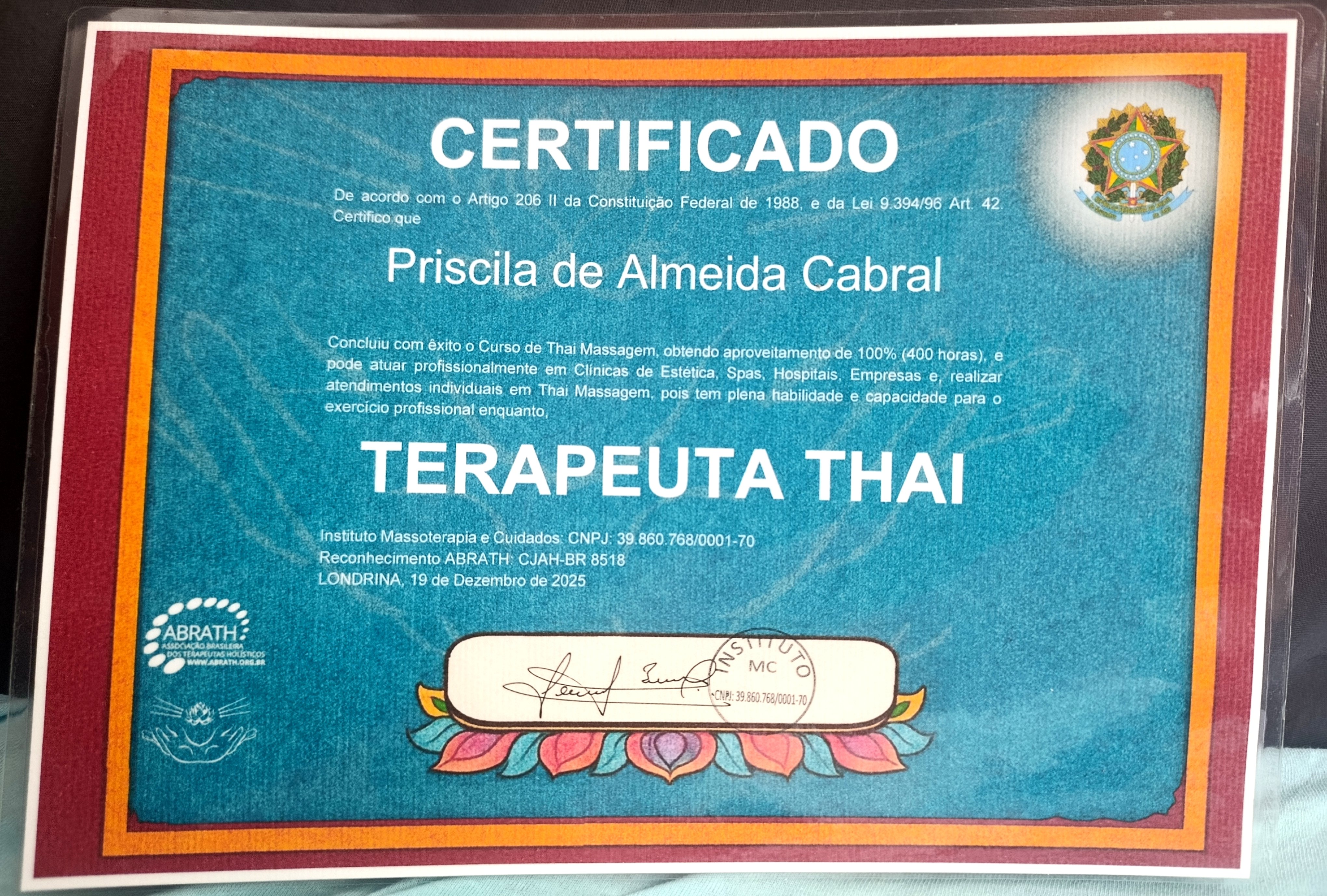 Certificado Profissional