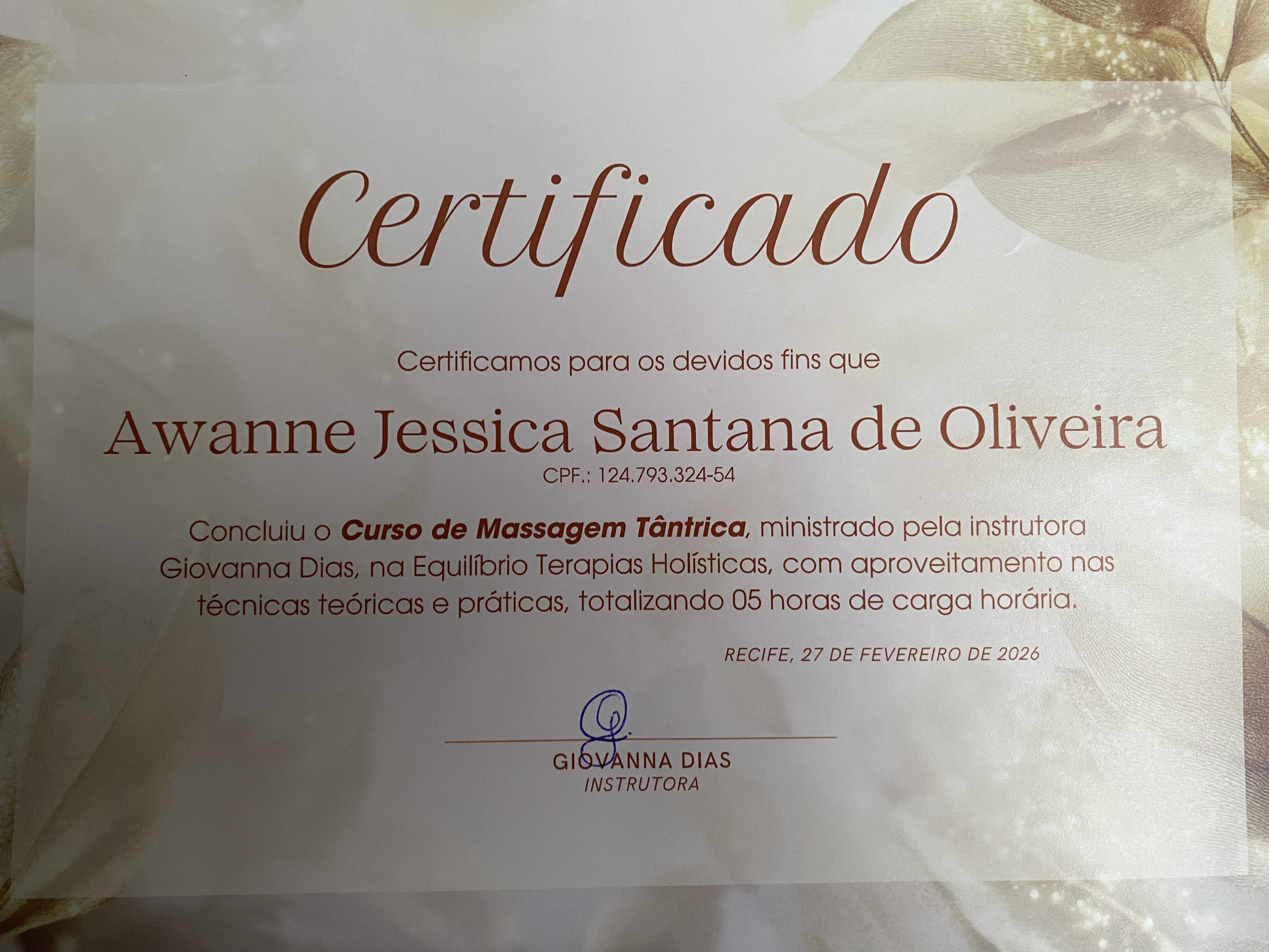 Certificado Profissional