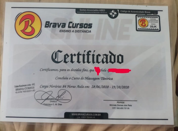 Certificado Profissional