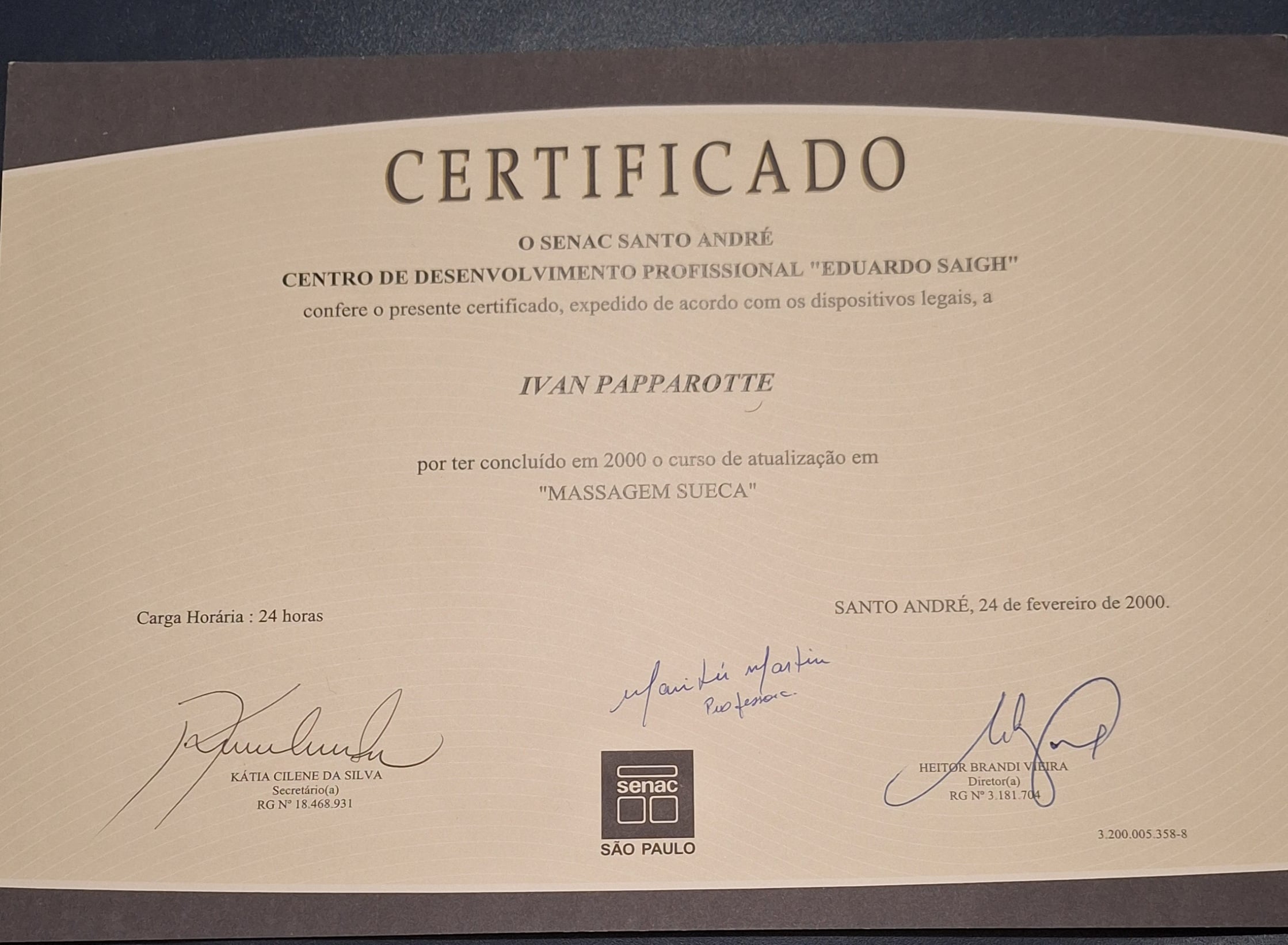 Certificado Profissional