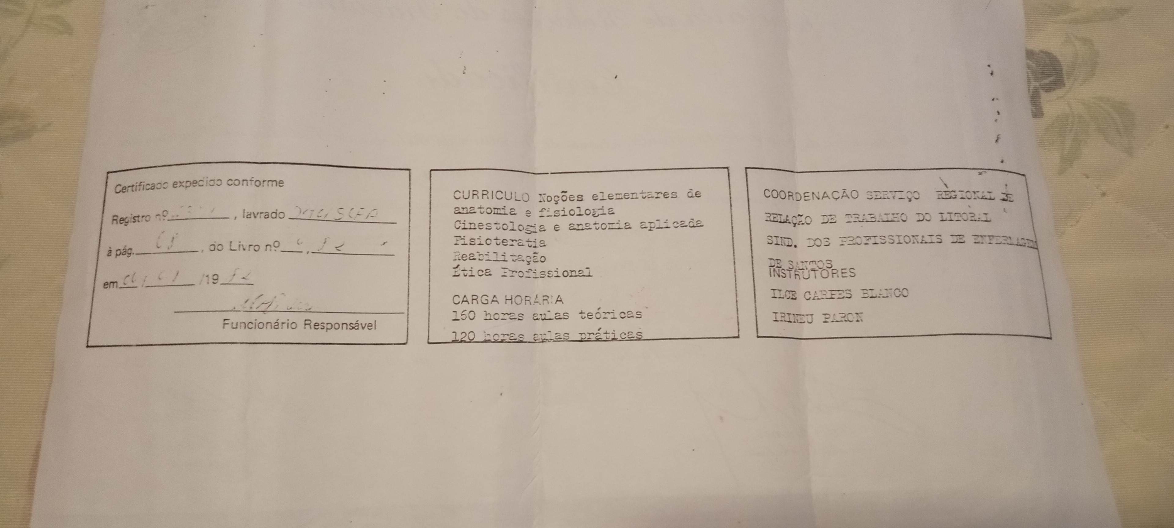 Certificado Profissional