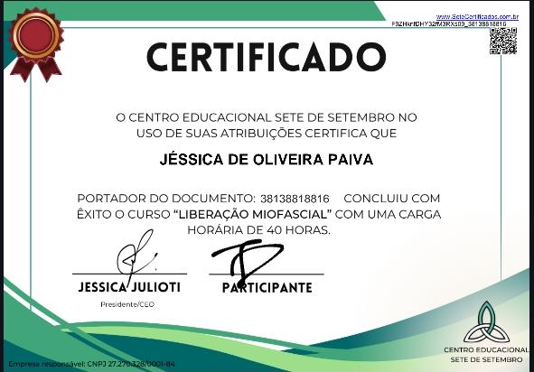 Certificado Profissional