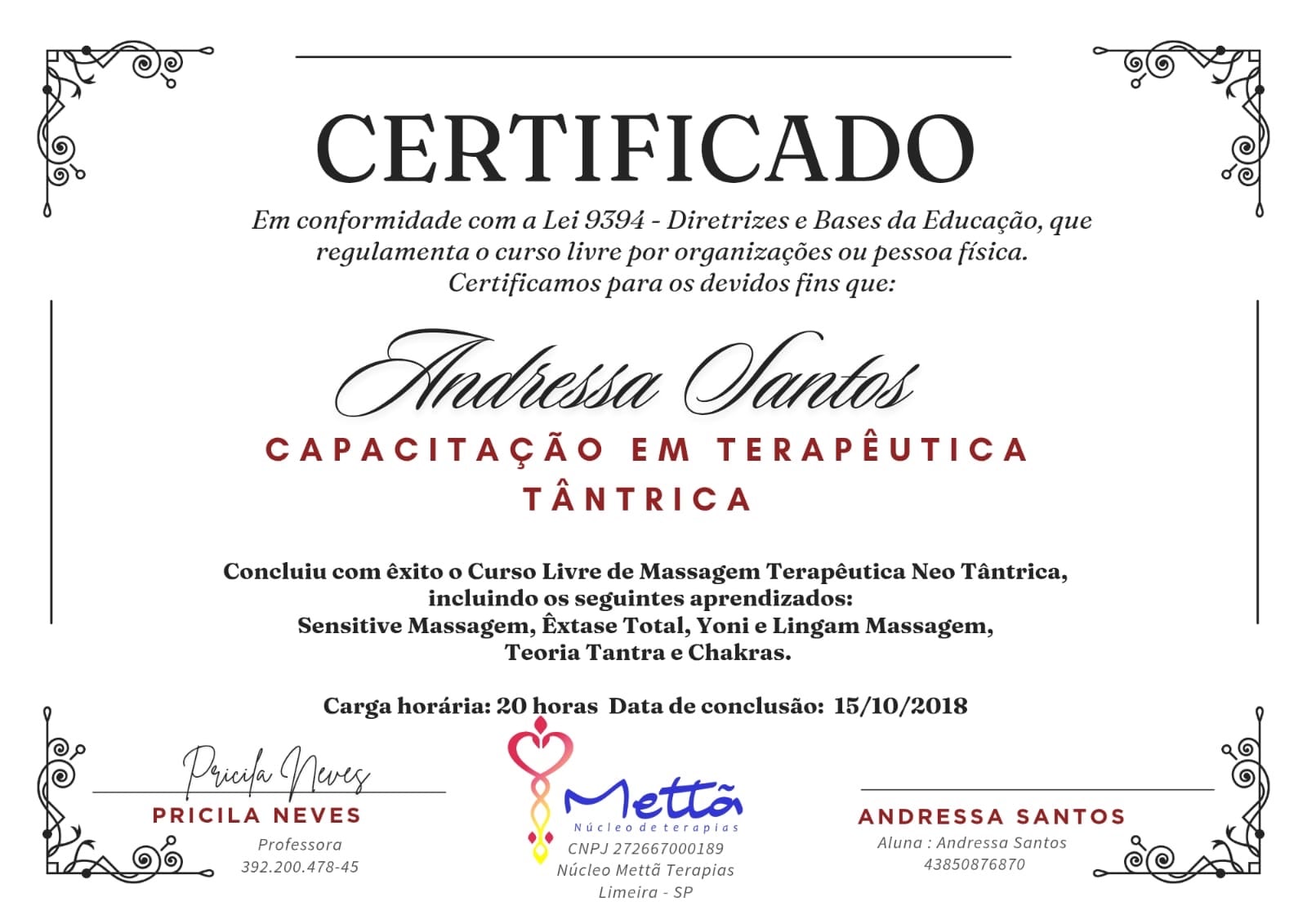 Certificado Profissional