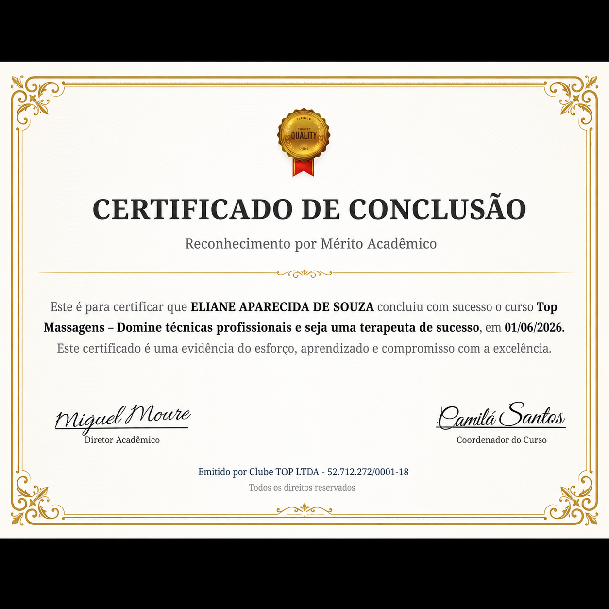 Certificado Profissional