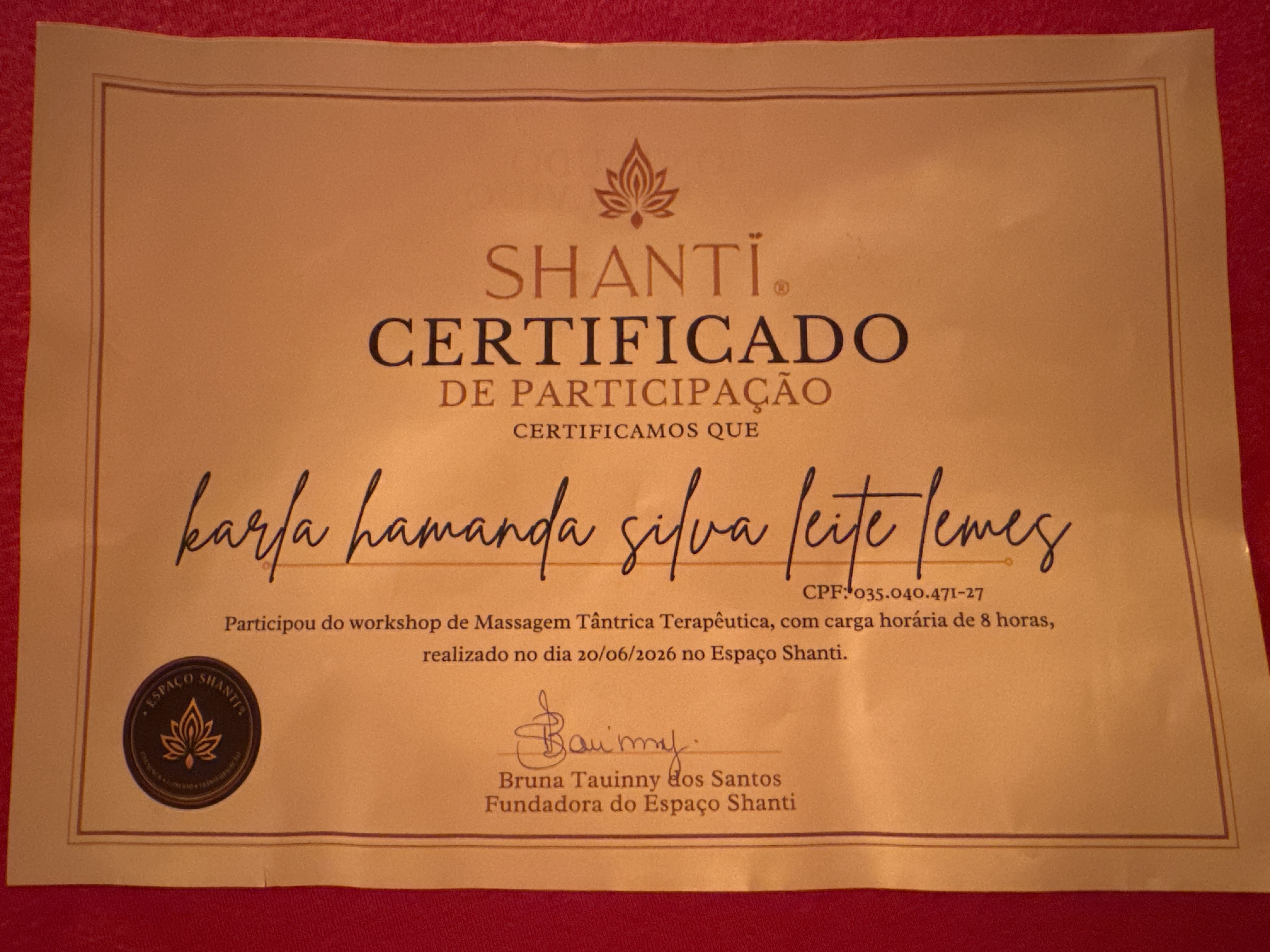 Certificado Profissional