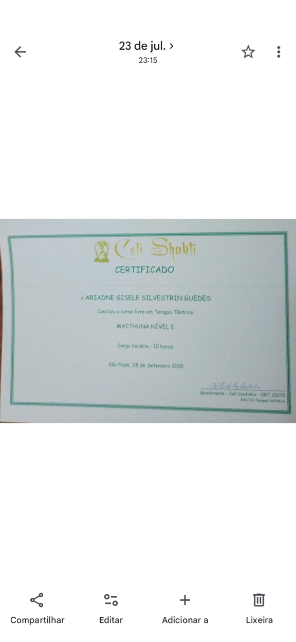 Certificado Profissional