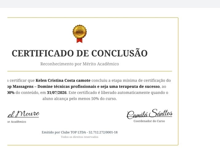 Certificado Profissional