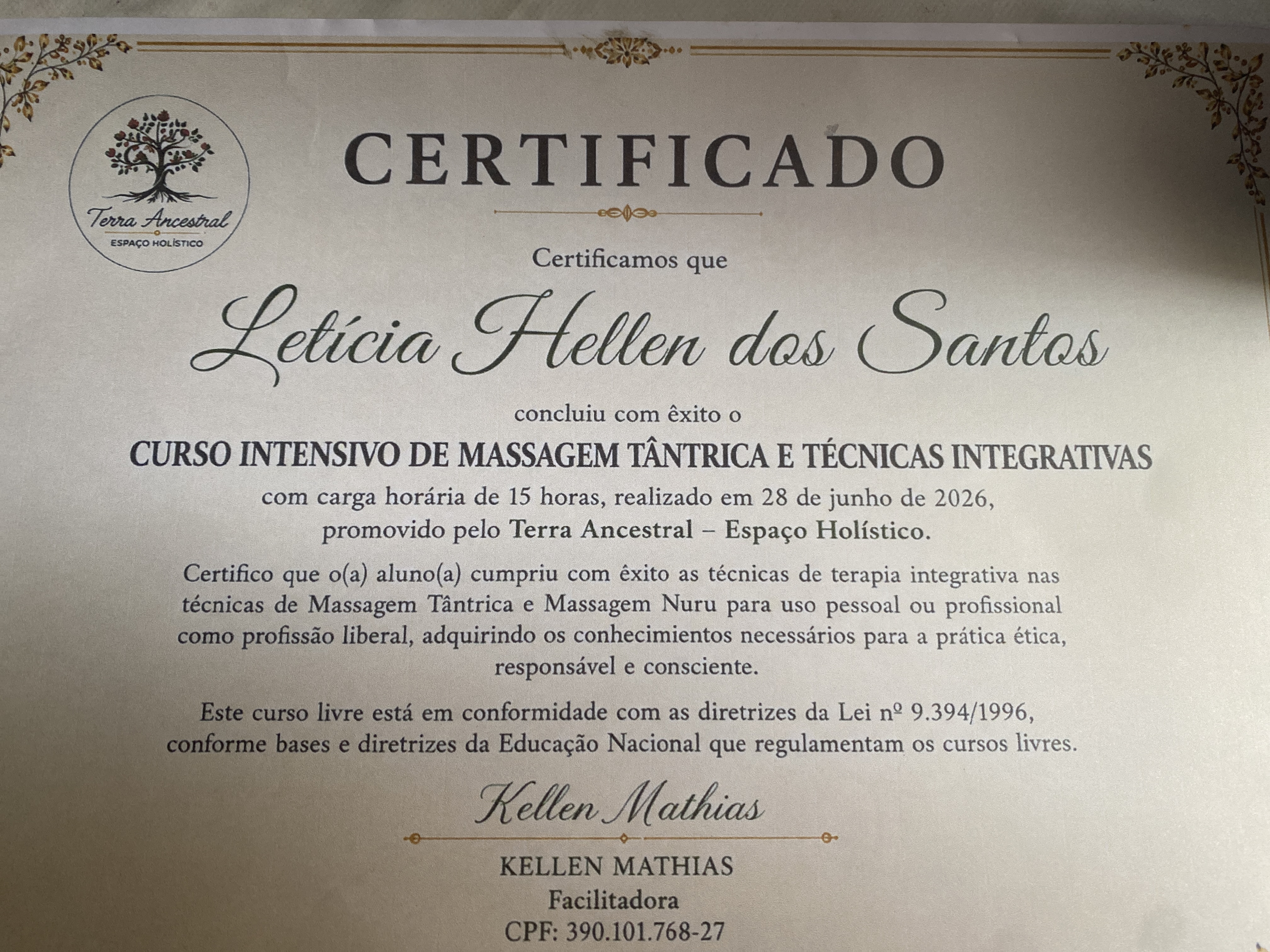 Certificado Profissional