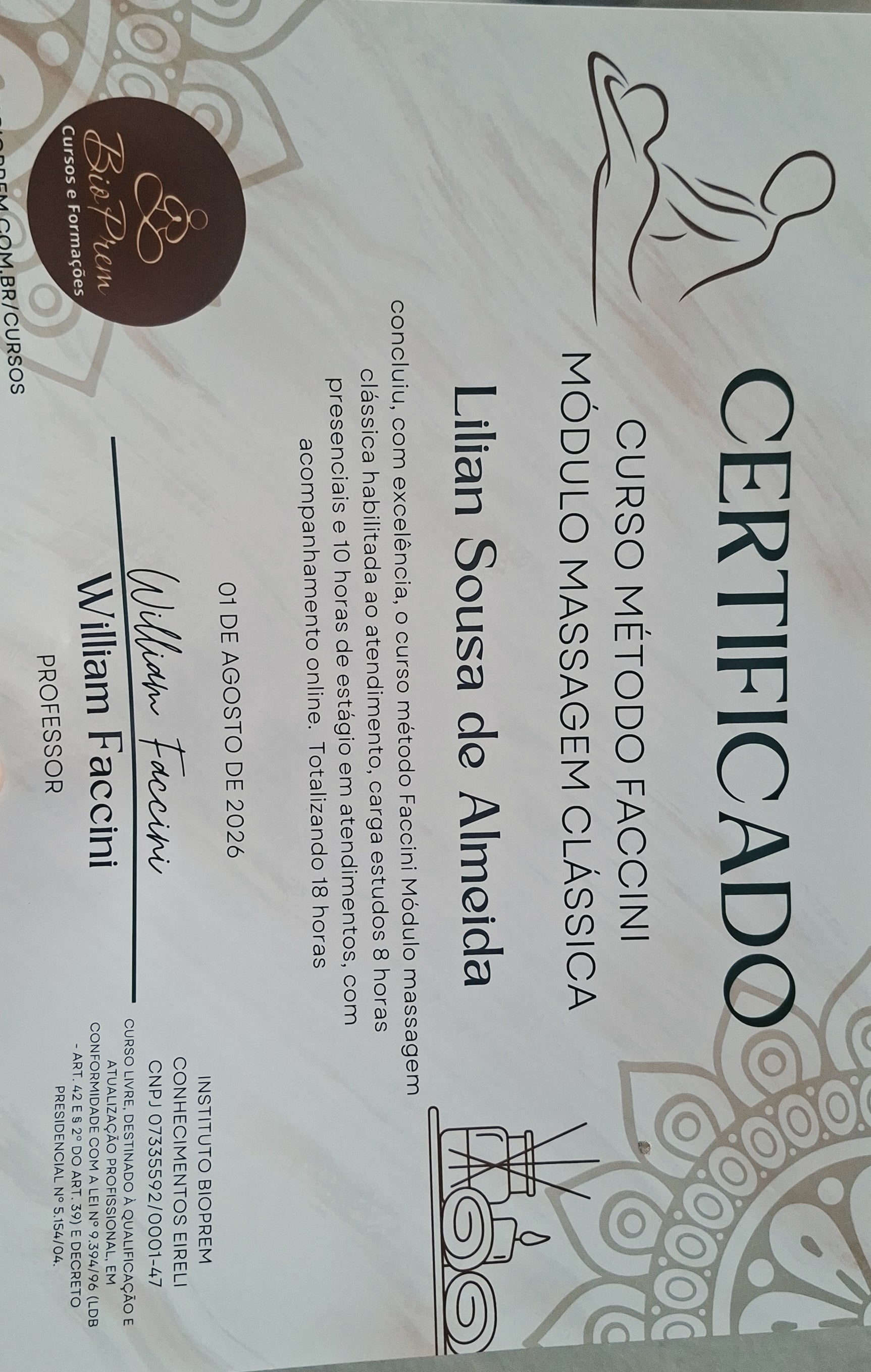 Certificado Profissional