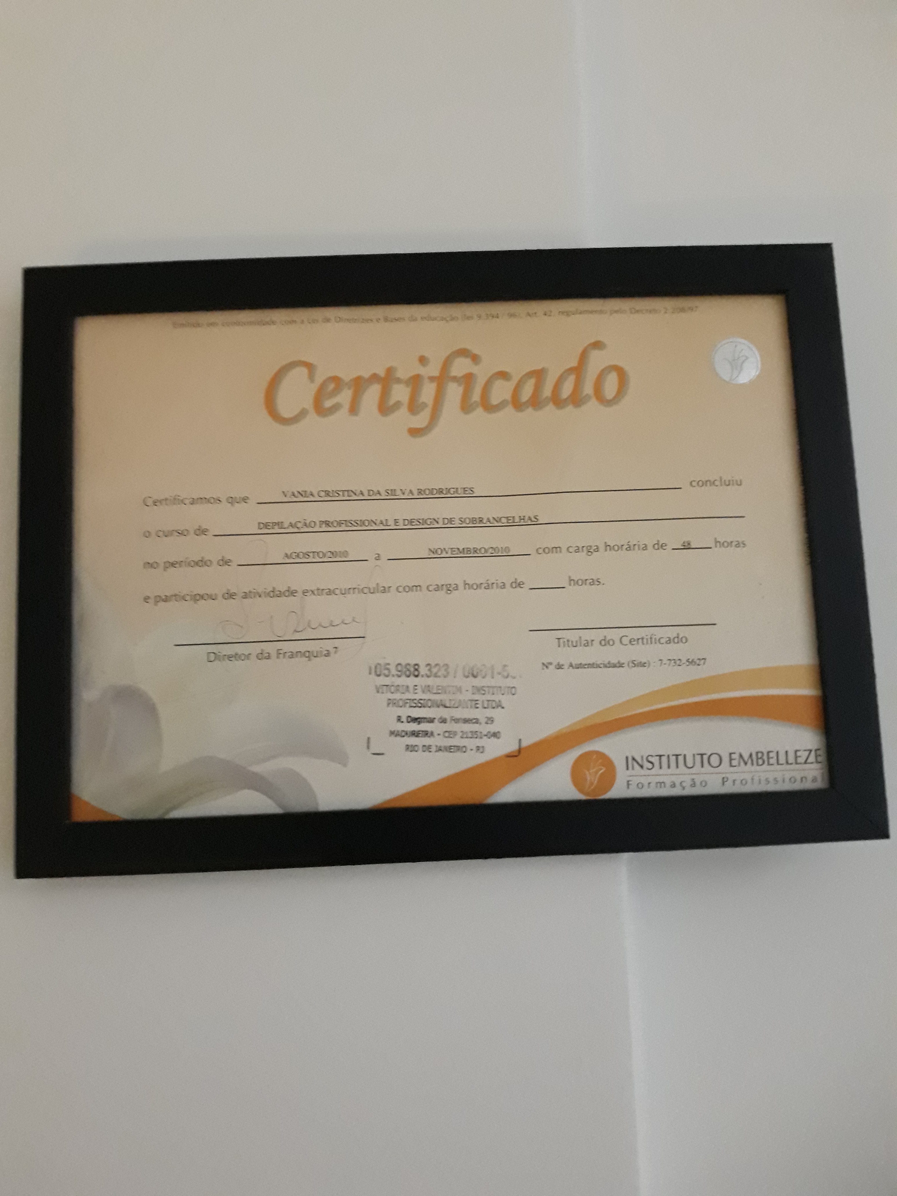 Certificado Profissional