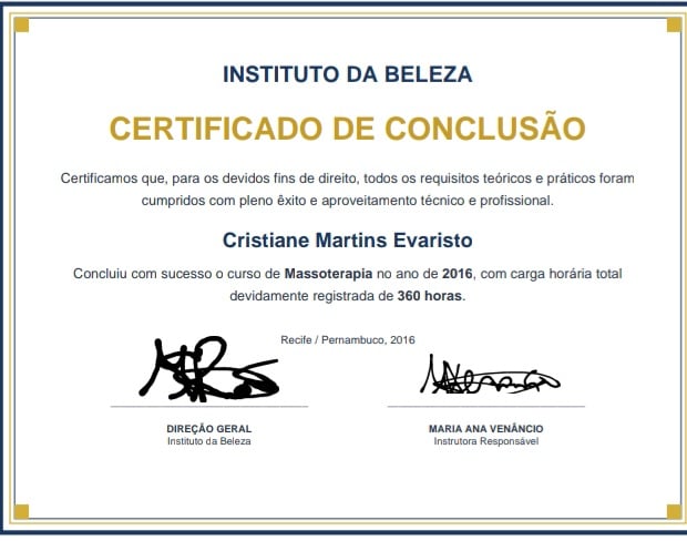 Certificado Profissional