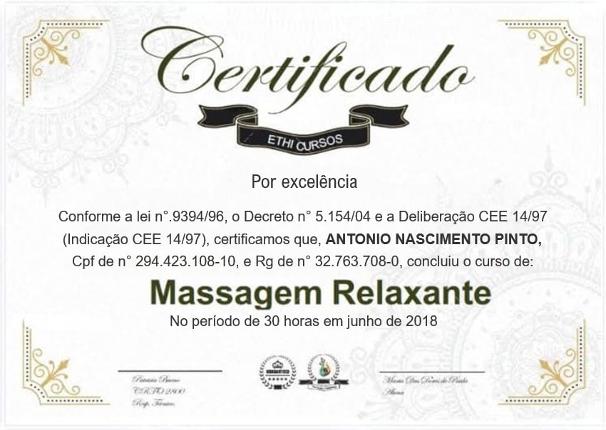 Certificado Profissional