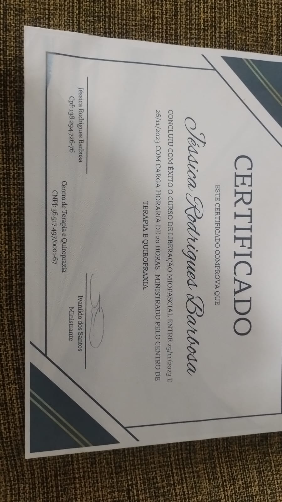 Certificado Profissional