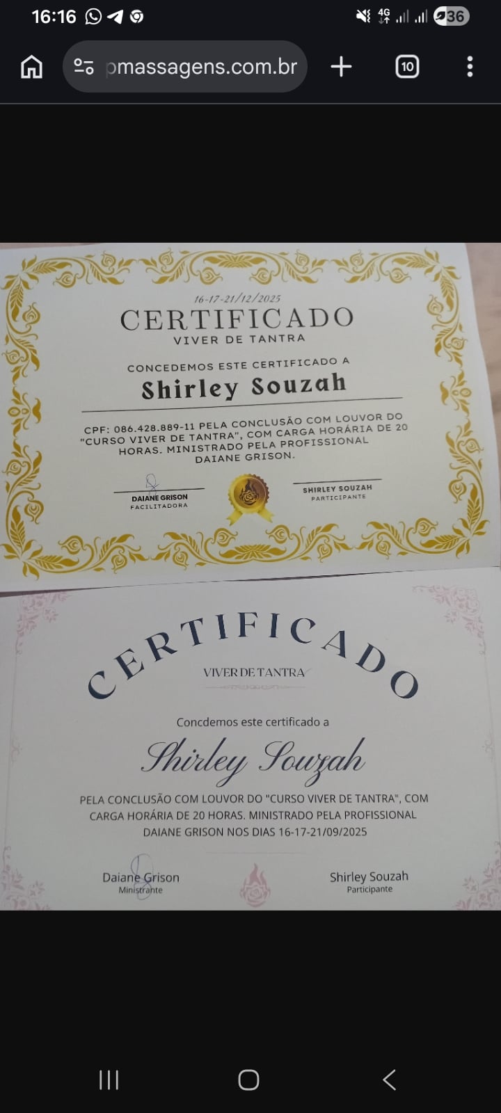 Certificado Profissional