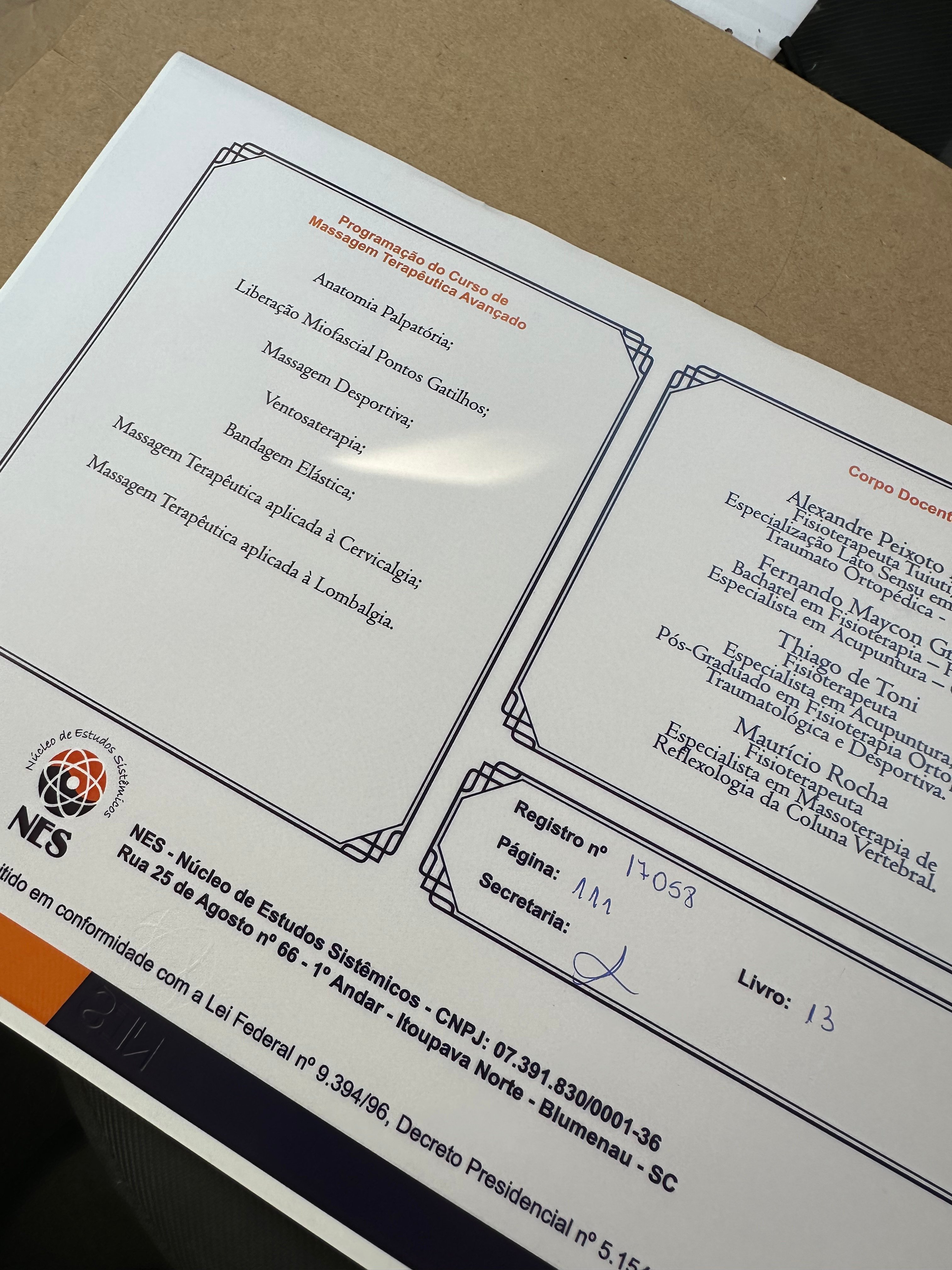 Certificado Profissional
