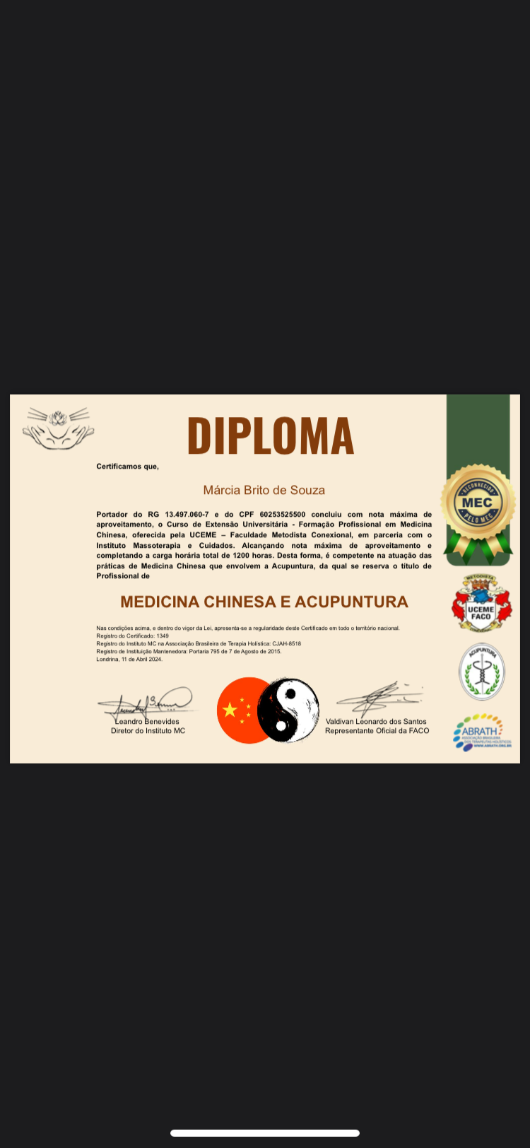 Certificado Profissional