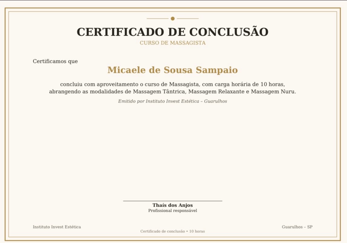 Certificado Profissional