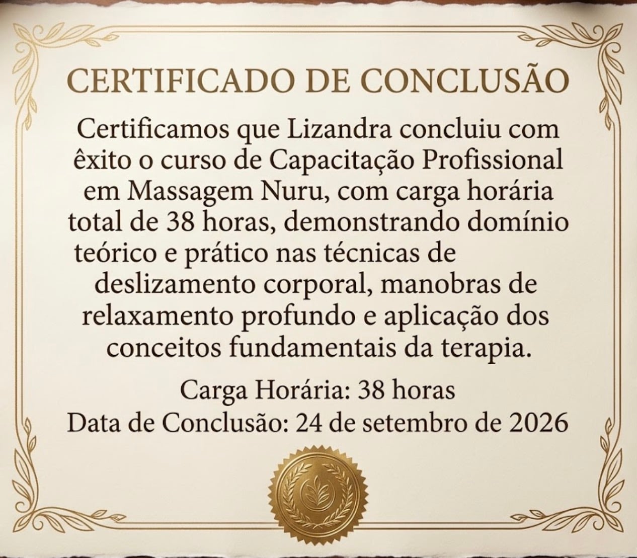 Certificado Profissional