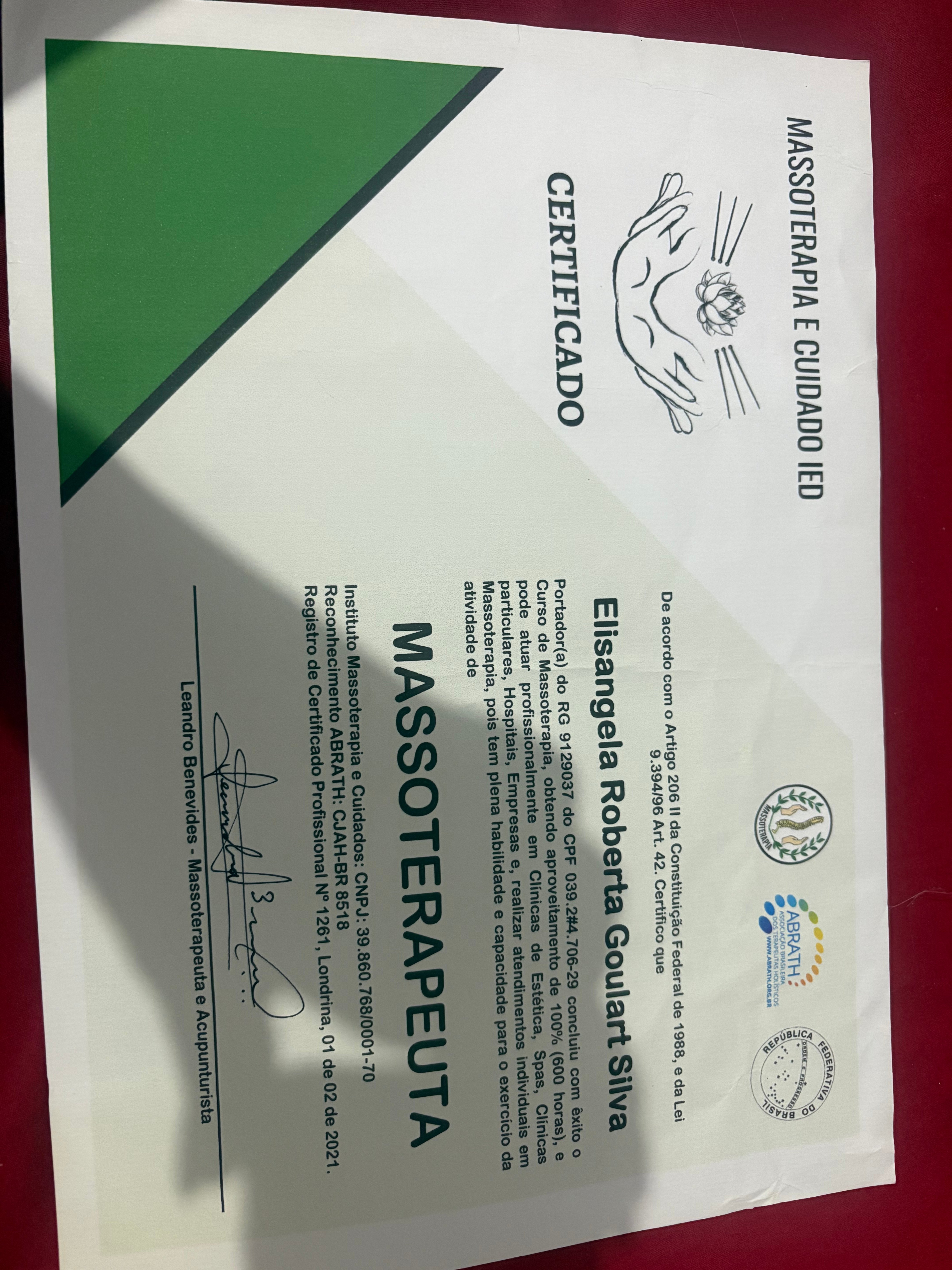 Certificado Profissional