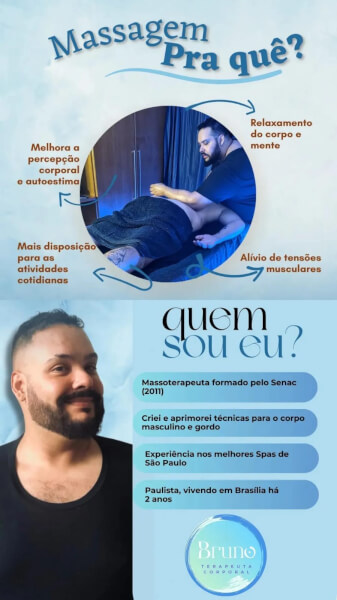 Bruno Terapeuta Corporal Massagem sensual Brasília - DF 4